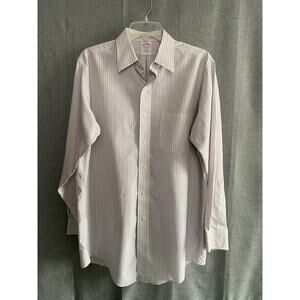 Brooks Brothers Non-Iron Striped Dress Shirt - Traditional Fit (15.5 - 33)